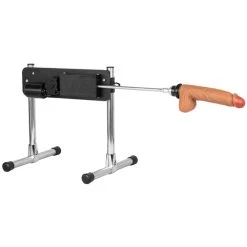 Discount 🎉 Bondara Hit Man Black Sex Machine With Realistic Dildo - 8 Inch 🛒