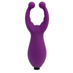 Hot Sale 🤩 Bondara Lady Luck Purple Silicone Vibrating Nipple And Clit Stim ✔️