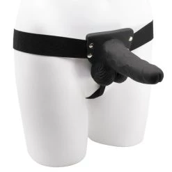 Wholesale ⌛ Bondara Black 7 Function Hollow Vibrating Strap-On ? 6 Inch 🔔