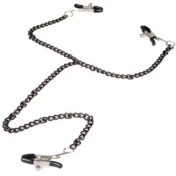 Best Sale 🌟 Bondara Black Chain Nipple And Clit Clamps ✨