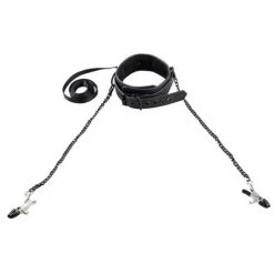 Best reviews of 😀 Bondara Matte Black Collar, Leash And Nipple Clamps 🌟 -Sex toys Shop unnamed file 337