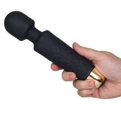 Outlet 🥰 Bondara Black Silicone 20 Function Rechargeable Wand Vibrator 🎉 -Sex toys Shop unnamed file 520