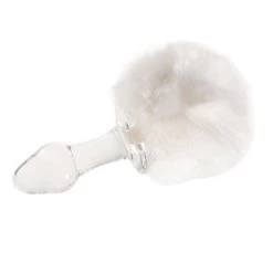 Brand new 🌟 Kinky Tails White Bunny Glass Butt Plug ⭐