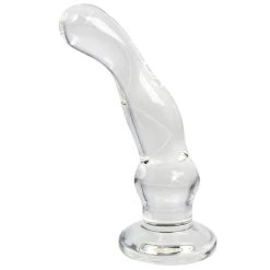 Promo π₯ Glacier Glass Curved G-Spot Dildo ? 5 Inch π€©