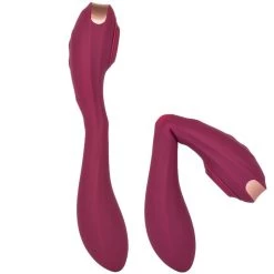 Flash Sale 🤩 Bondara Tap That Burgundy 15 Function Dual Ended Tapping Vibrator 🎉 -Sex toys Shop unnamed file 72