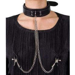 Top 10 🥰 Bondara Black Collar With Nipple Clamps 🔥 -Sex toys Shop unnamed file 827