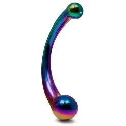 Wholesale π Hot Hardware Spectrum Rainbow Stainless Steel Dual Dildo ? 8 Inch β